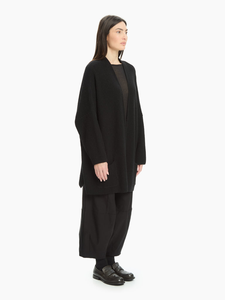 IXOS Cardigan in maglia misto viscosa NERO