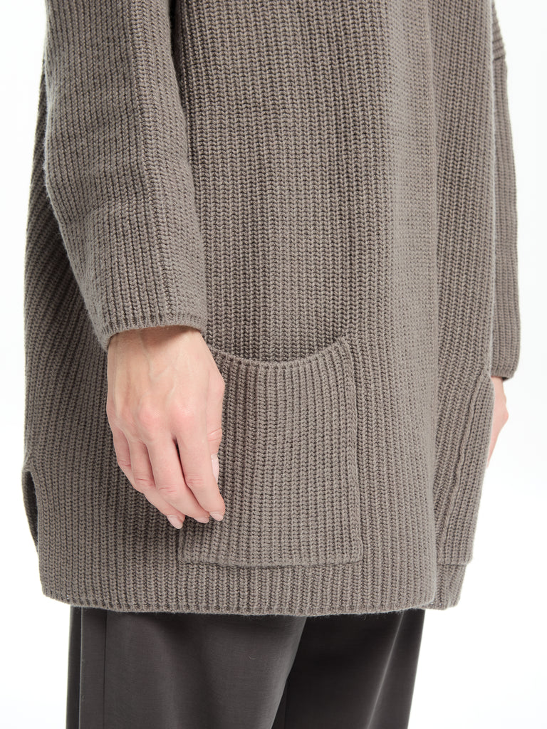 IXOS Cardigan in maglia misto viscosa TORTORA