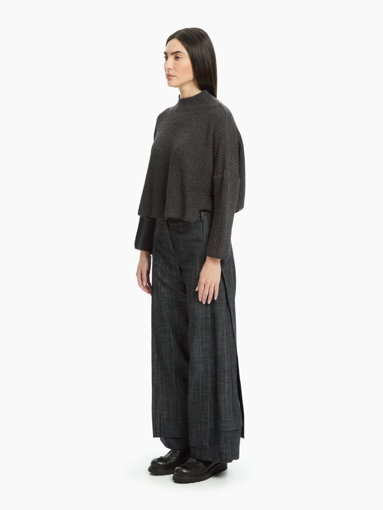 IXOS Maglia con collo a cratere GRIGIO