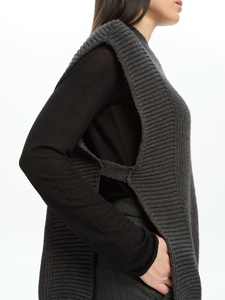 IXOS Gilet in maglia strutturata GRIGIO