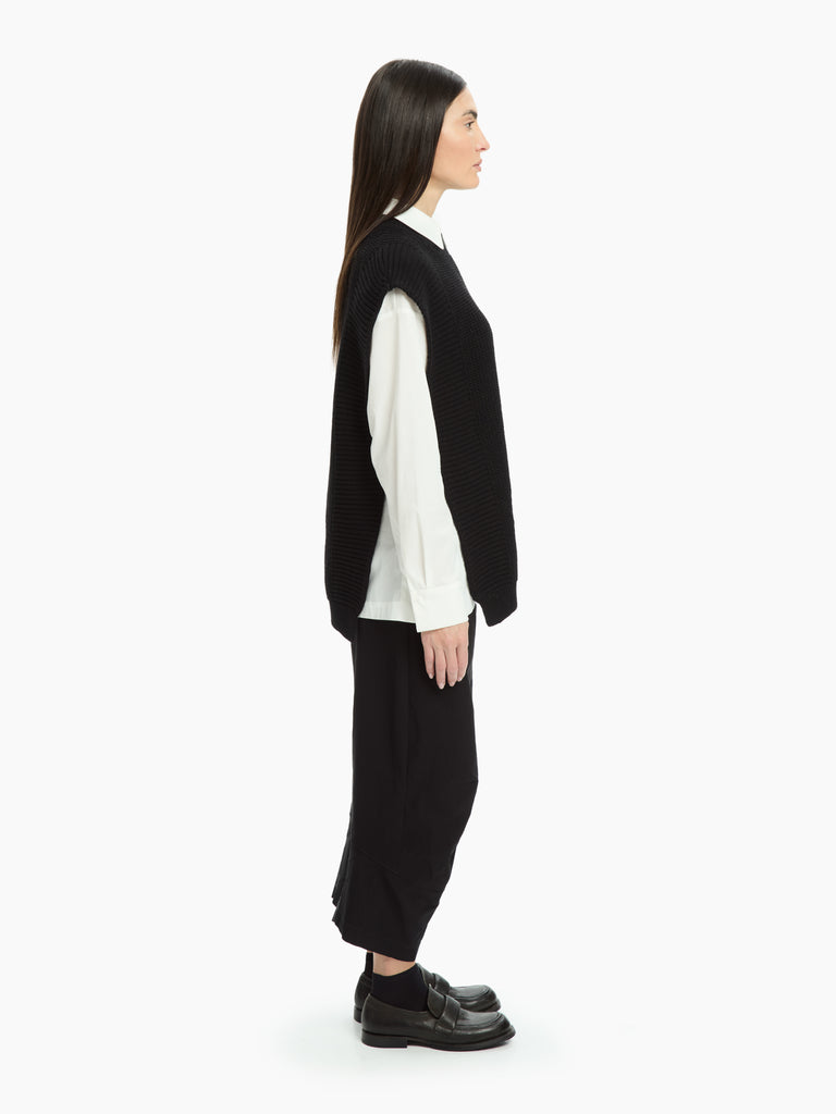 IXOS Gilet in maglia strutturata NERO