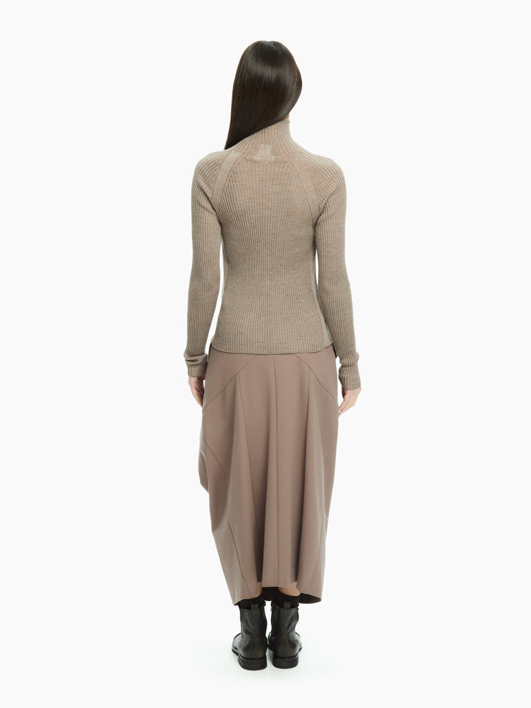 IXOS Maglia a coste BEIGE