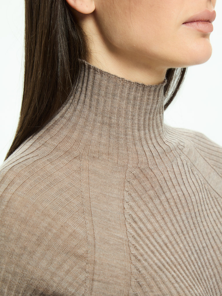 IXOS Maglia a coste BEIGE