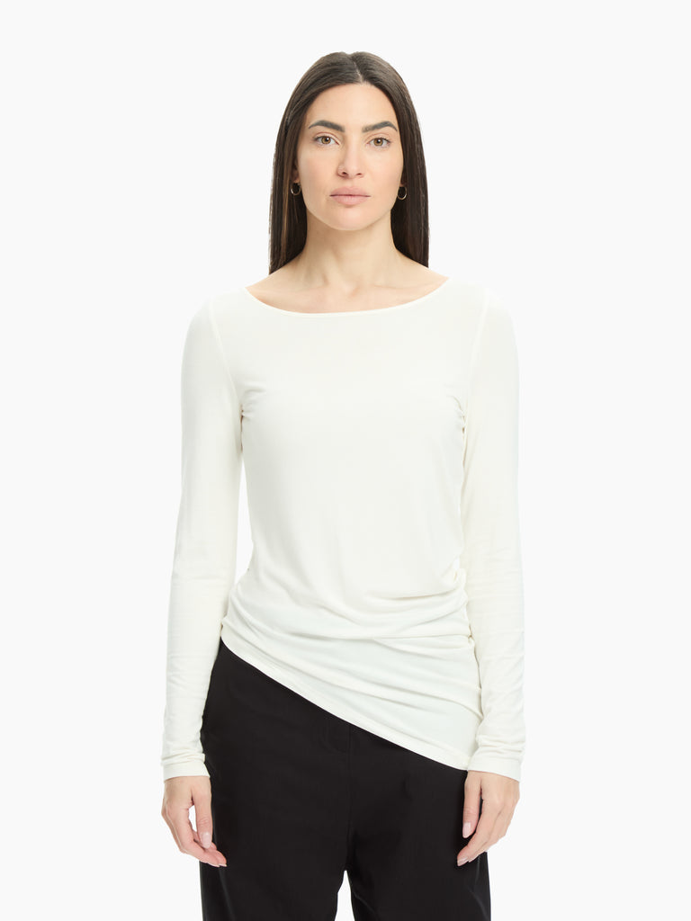 IXOS Maglia con fondo asimmetrico BIANCO