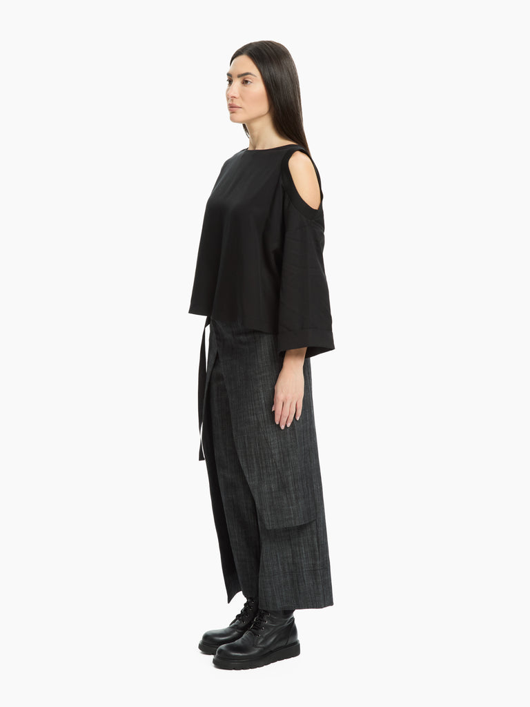 IXOS Maglia con cut-out NERO