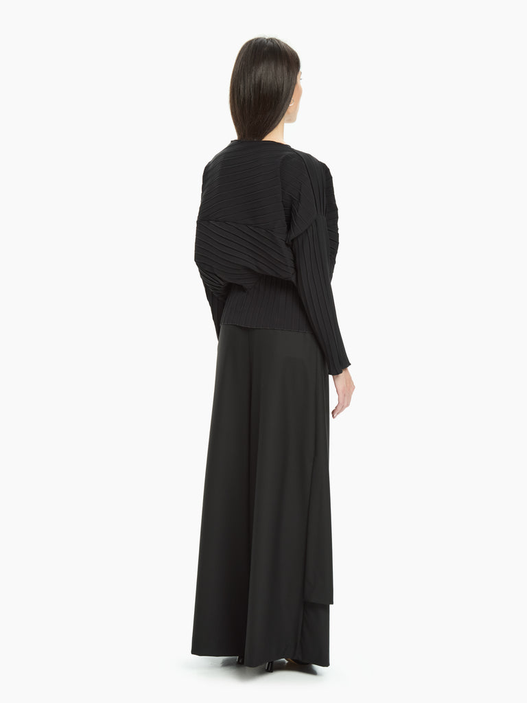 IXOS Blusa plissettata NERO