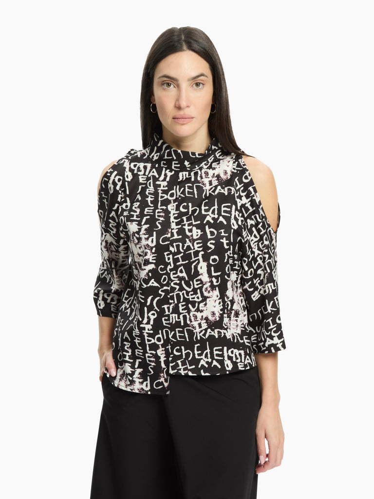 IXOS Blusa con stampa NERO
