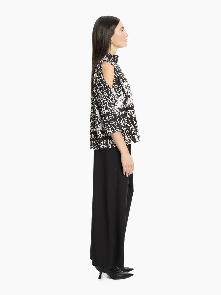 IXOS Blusa con stampa NERO