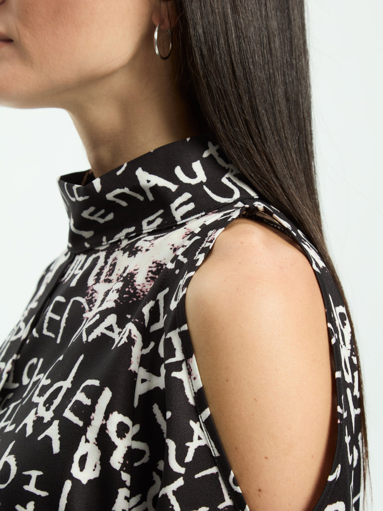 IXOS Blusa con stampa NERO