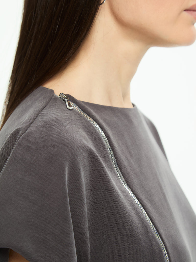 IXOS Top asimmetrico NERO