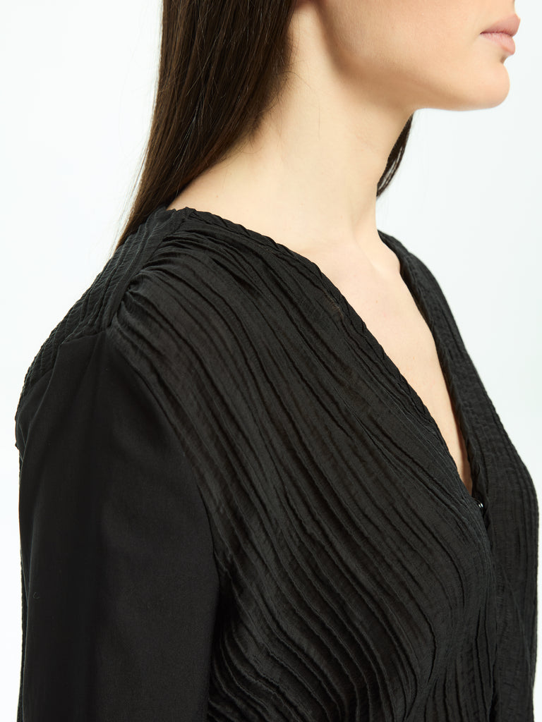 IXOS Blusa con pannello frontale NERO