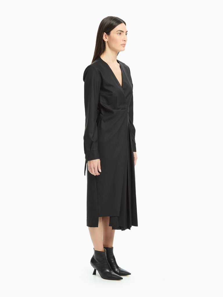 IXOS Abito con scollo a V incrociato NERO