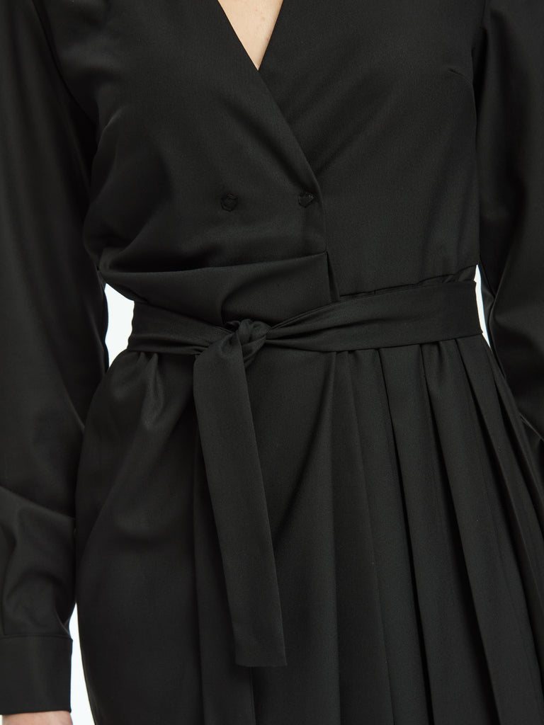 IXOS Abito con scollo a V incrociato NERO