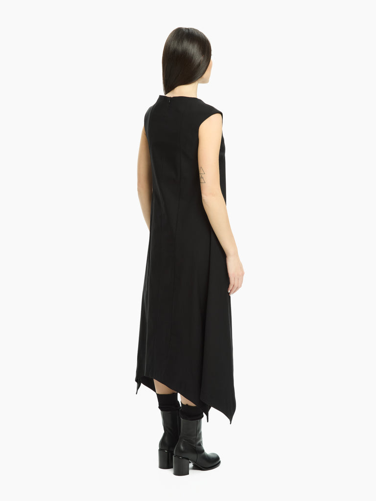 IXOS Abito con pannello plissè NERO