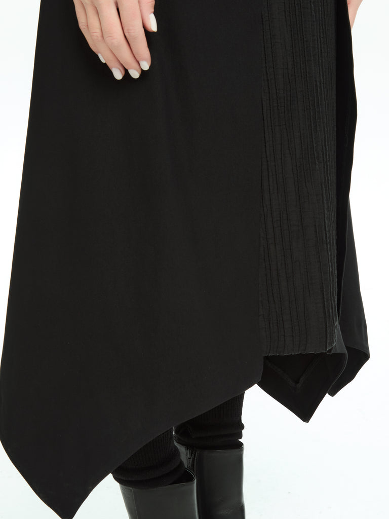 IXOS Abito con pannello plissè NERO