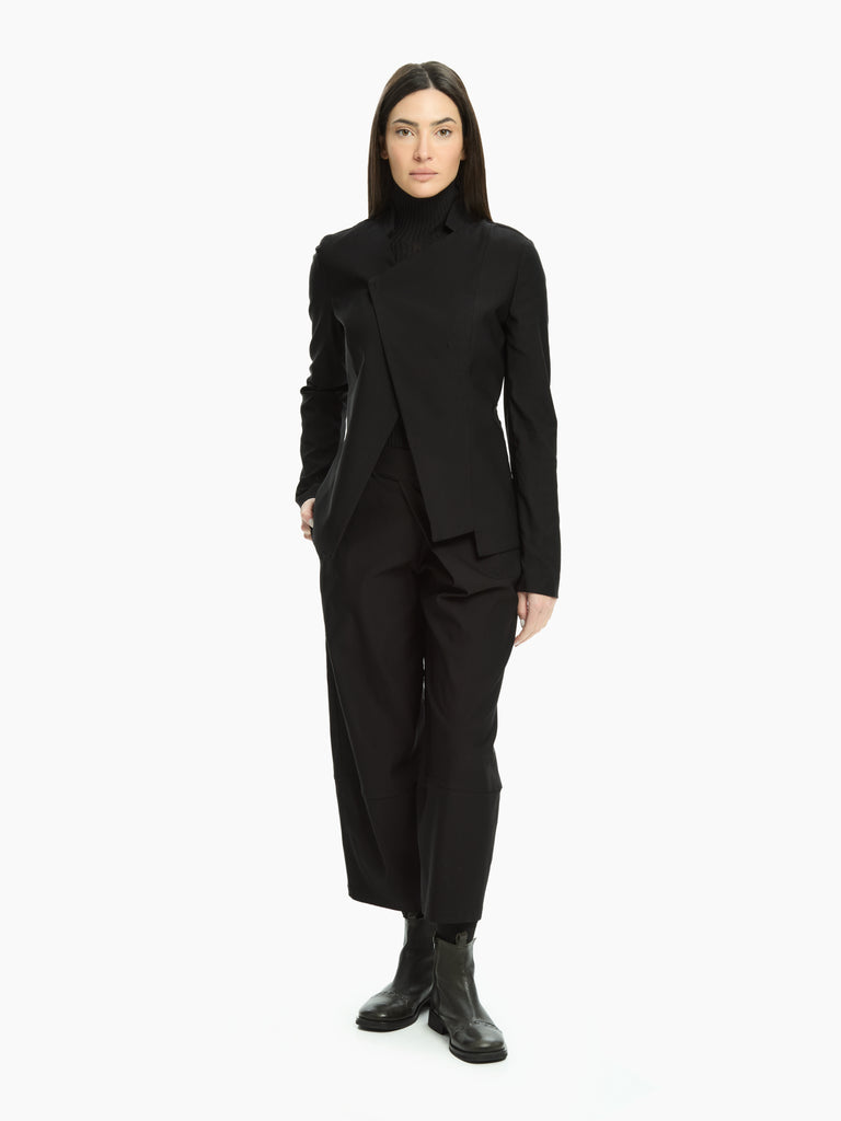 IXOS Giacca asimmetrica dalla linea scultorea NERO