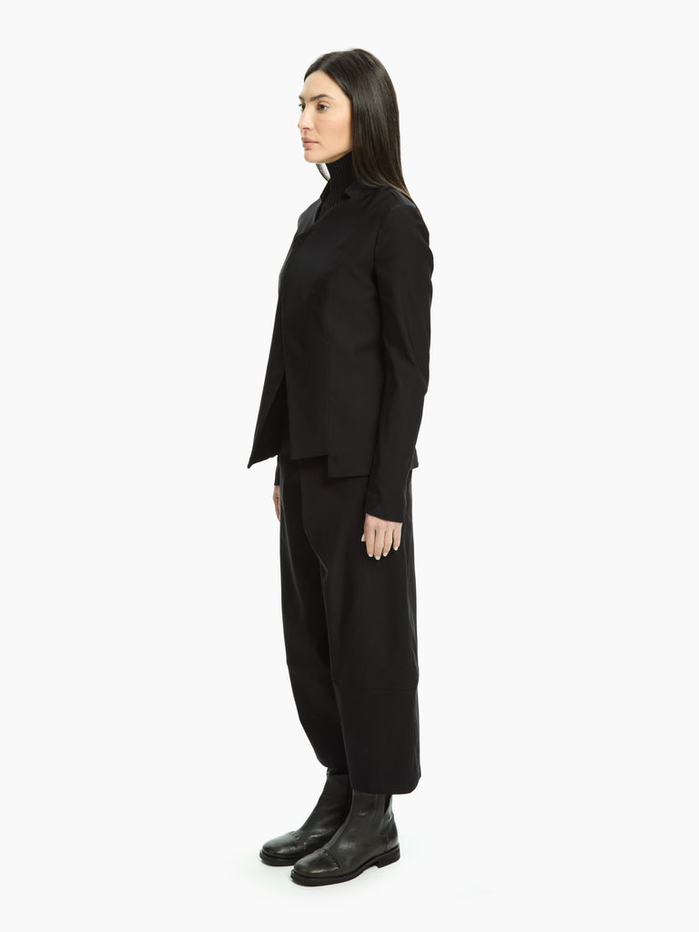 IXOS Giacca asimmetrica dalla linea scultorea NERO