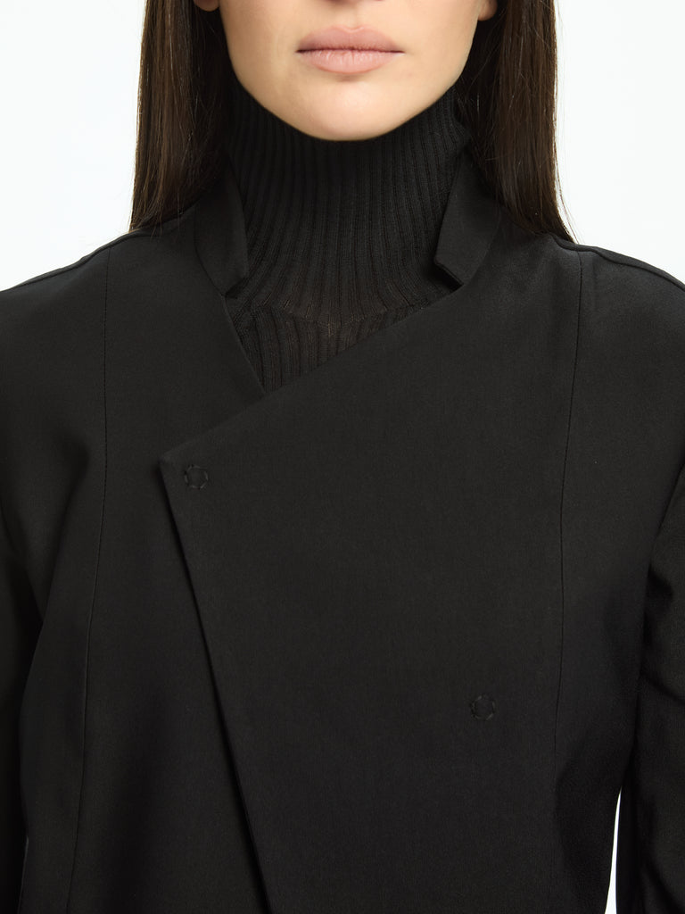 IXOS Giacca asimmetrica dalla linea scultorea NERO