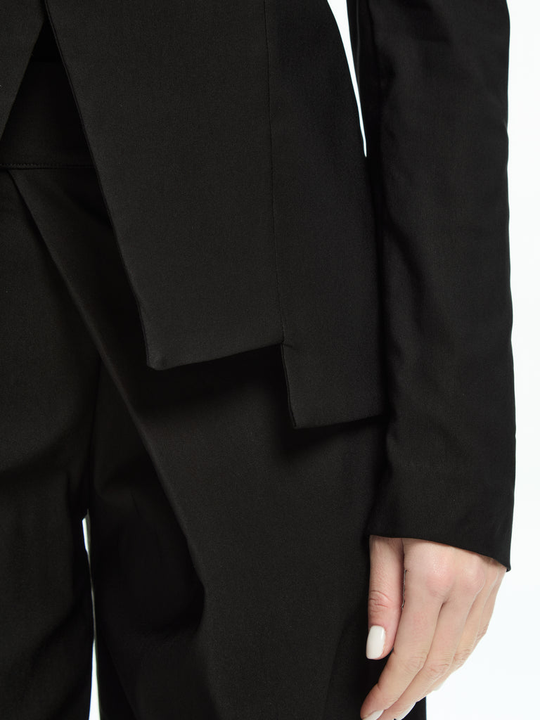 IXOS Giacca asimmetrica dalla linea scultorea NERO