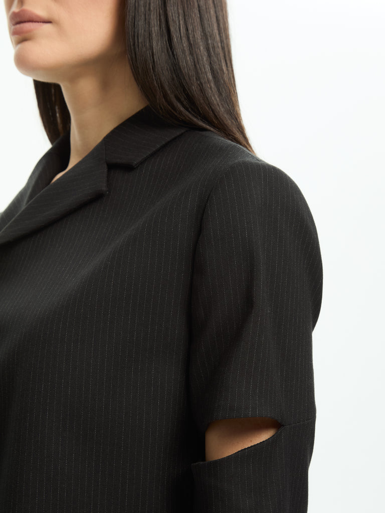 IXOS Giacca asimmetrica con cut-out NERO