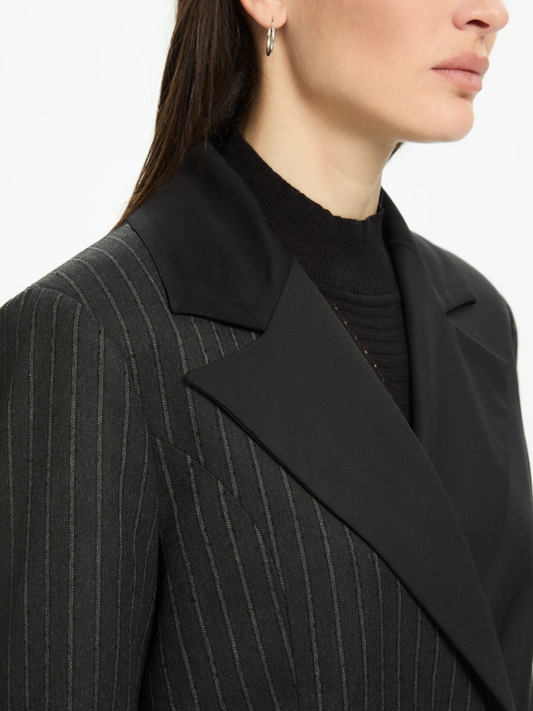 IXOS Giacca con pannelli asimmetrici NERO