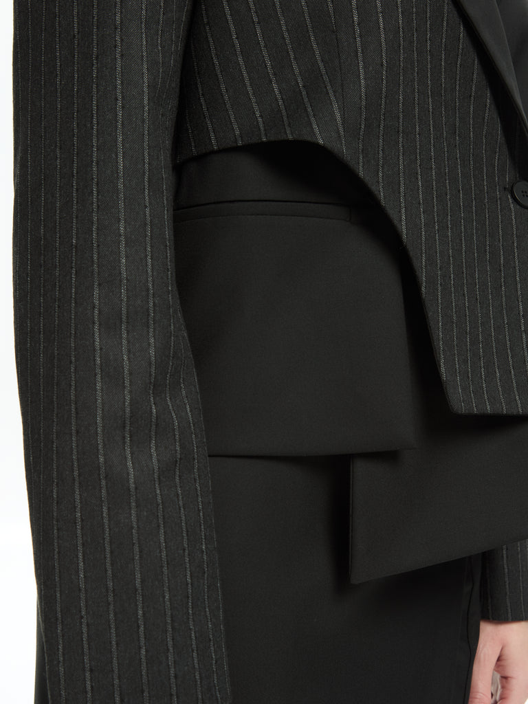 IXOS Giacca con pannelli asimmetrici NERO