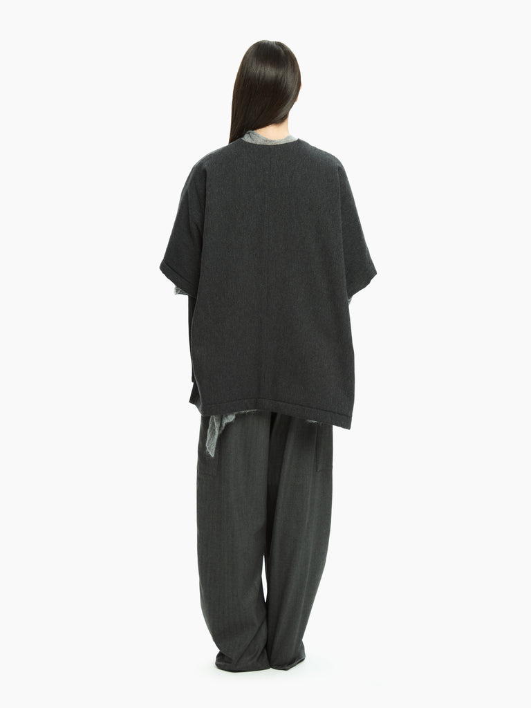 IXOS Giacca poncho in misto lana GRIGIO