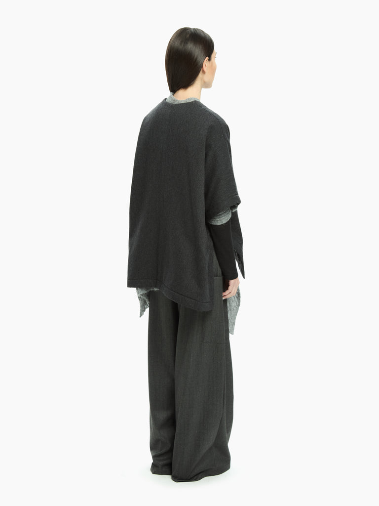 IXOS Giacca poncho in misto lana GRIGIO