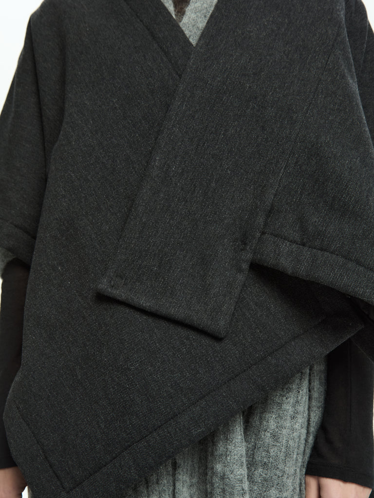 IXOS Giacca poncho in misto lana GRIGIO