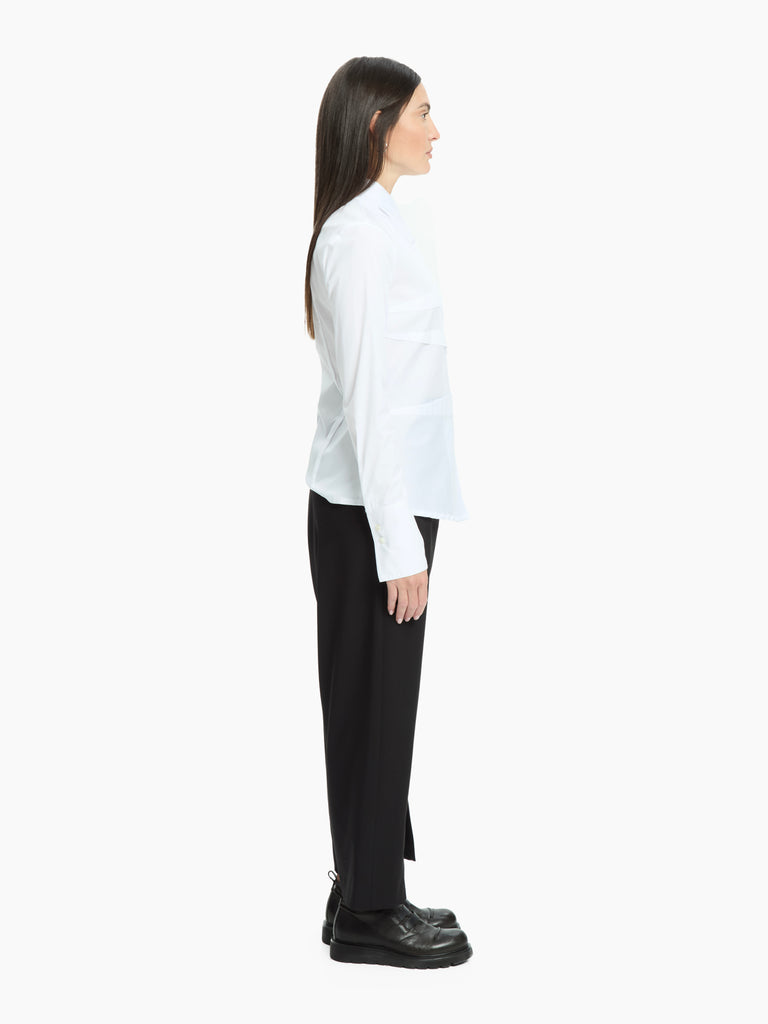 IXOS Camicia con pannelli sovrapposti BIANCO