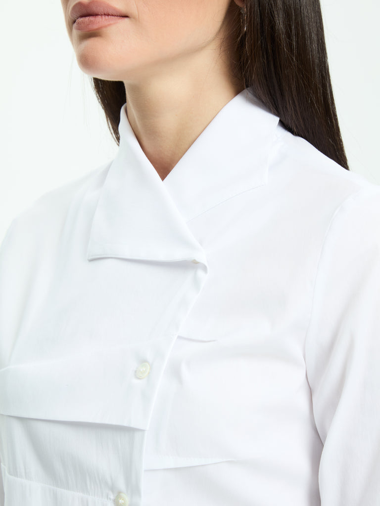 IXOS Camicia con pannelli sovrapposti BIANCO