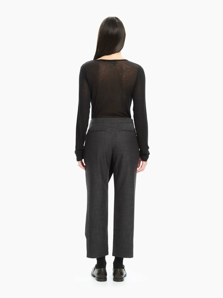 IXOS Pantalone strutturato con pannello sovrapposto GRIGIO