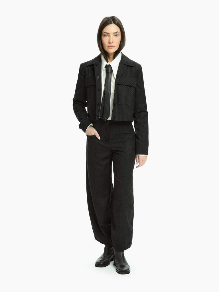 IXOS Pantalone gessato  NERO