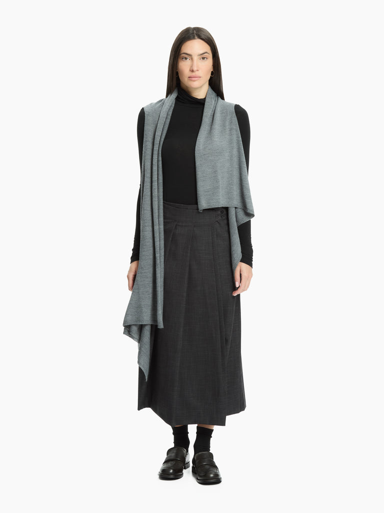 IXOS Pantalone con pannello frontale effetto gonna GRIGIO
