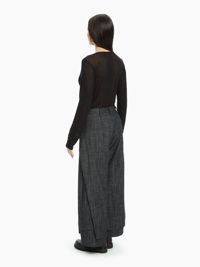 IXOS Pantalone con pieghe frontali NERO