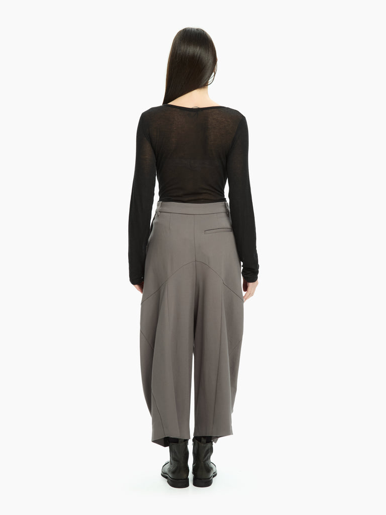 IXOS Pantalone morbido con pieghe NERO