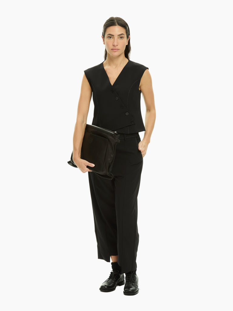 IXOS Pantalone destrutturato NERO