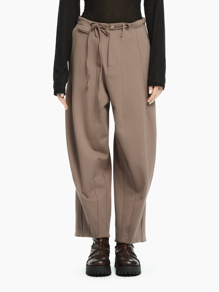 IXOS Pantalone morbido con coulisse TORTORA