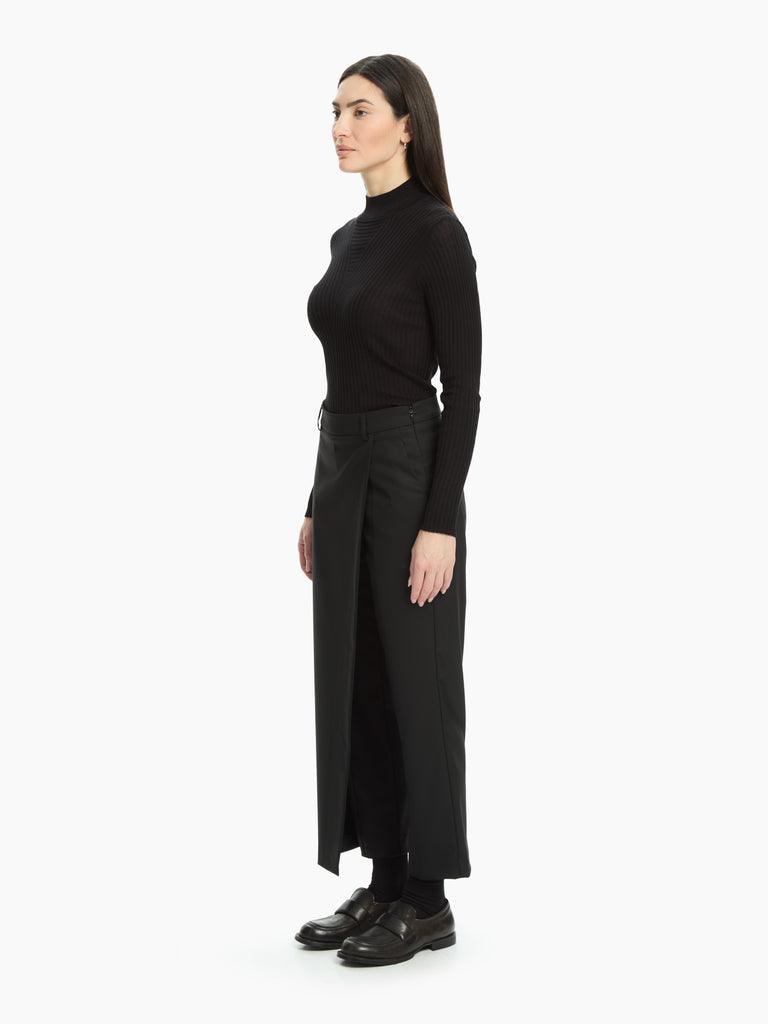 IXOS Pantalone con pannello asimmetrico NERO