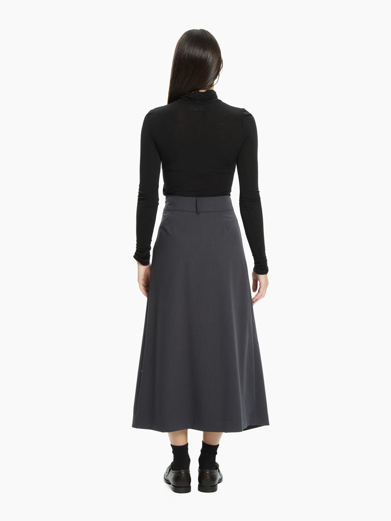 IXOS Gonna con pannello sovrapposto GRIGIO