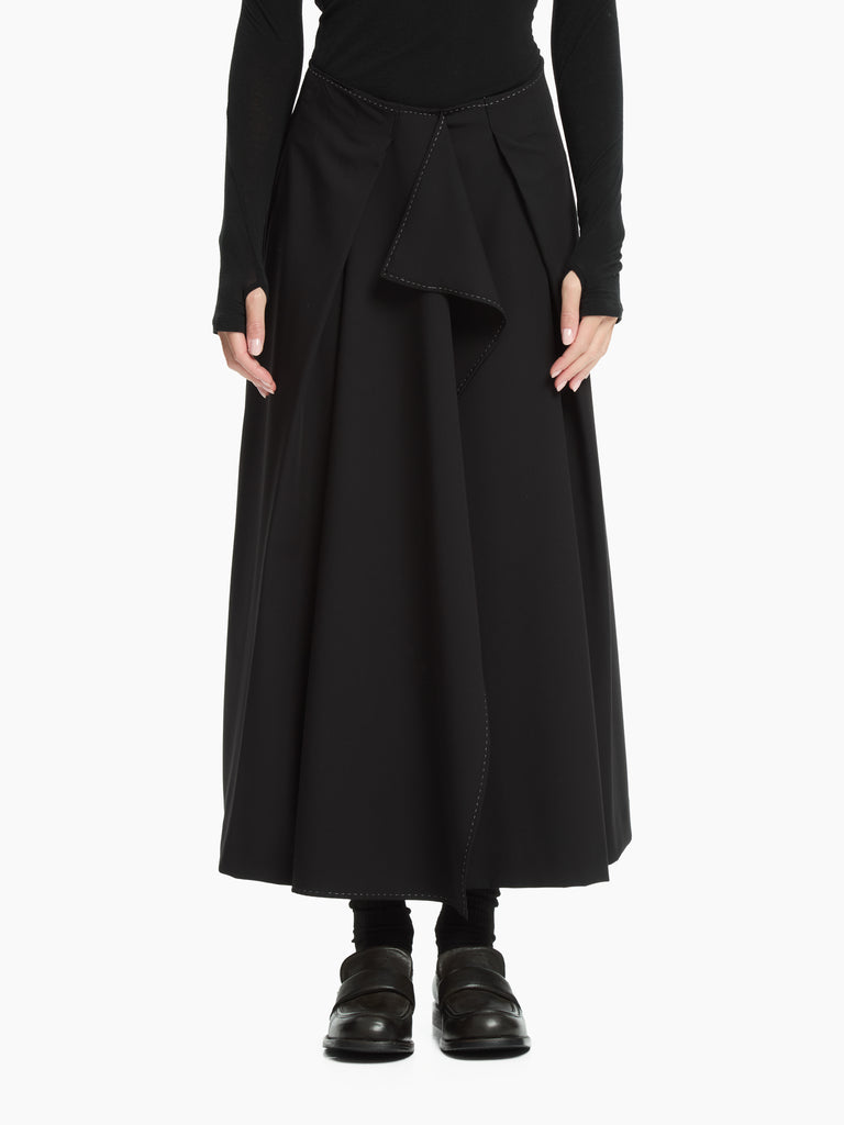 IXOS Gonna con drappeggio  NERO