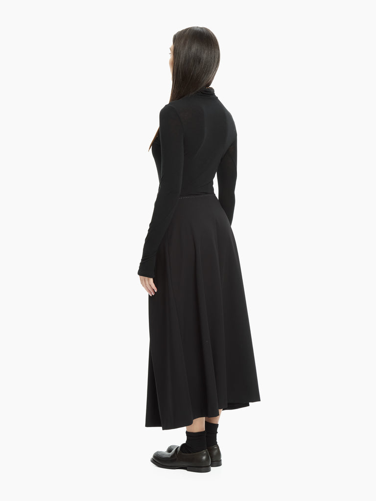 IXOS Gonna con drappeggio  NERO