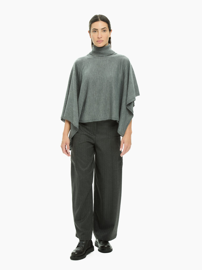 IXOS Poncho asimmetrico GRIGIO
