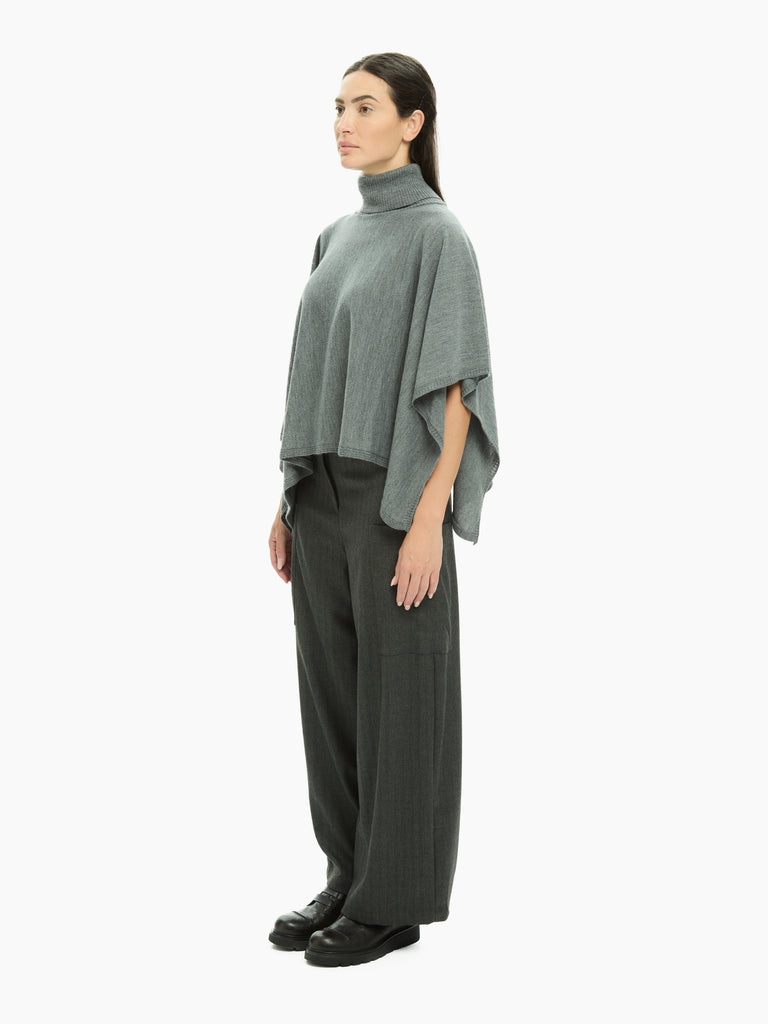 IXOS Poncho asimmetrico GRIGIO