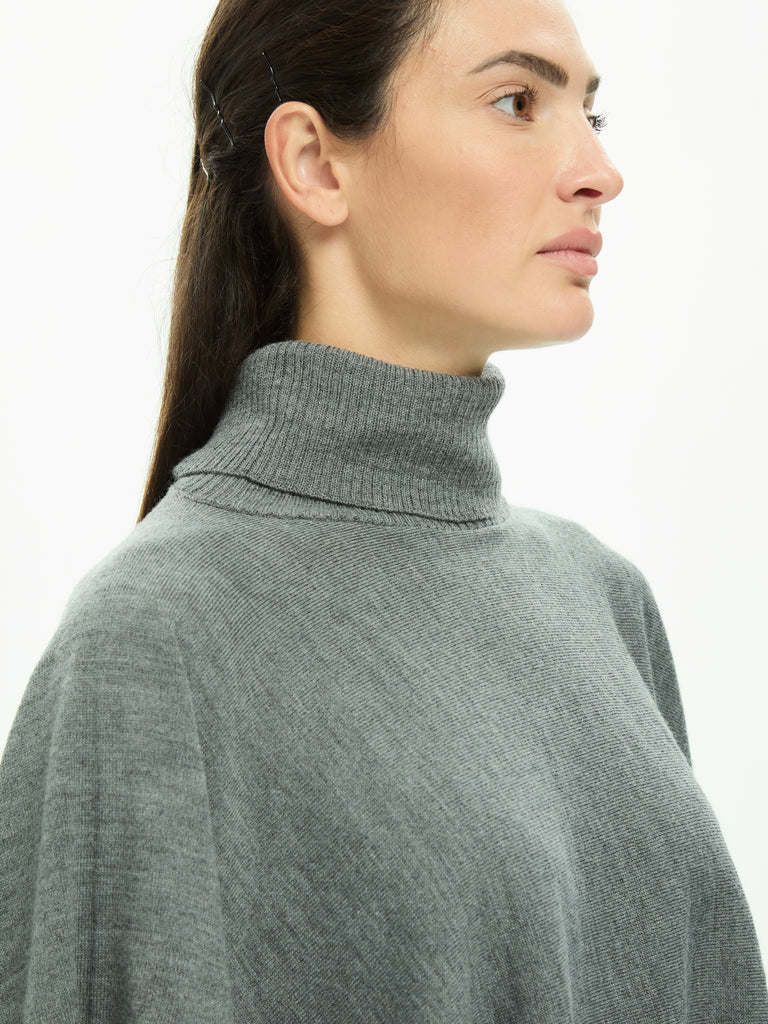 IXOS Poncho asimmetrico GRIGIO