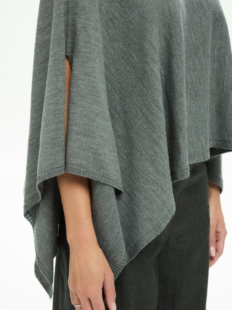 IXOS Poncho asimmetrico GRIGIO