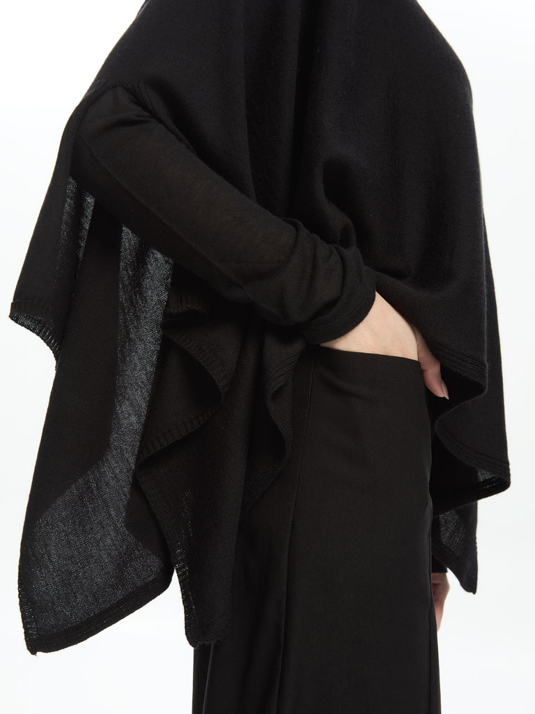 IXOS Poncho asimmetrico NERO