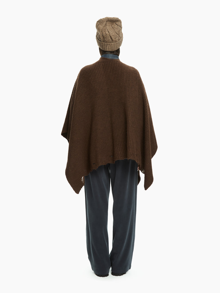 IXOS Mantella in maglia destrutturata MARRONE