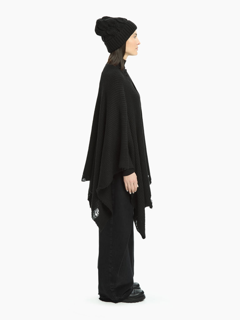 IXOS Mantella in maglia destrutturata NERO