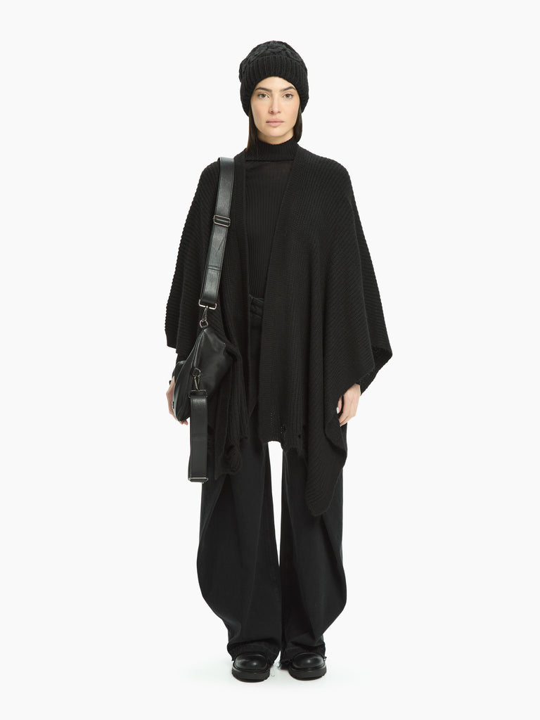 IXOS Mantella in maglia destrutturata NERO